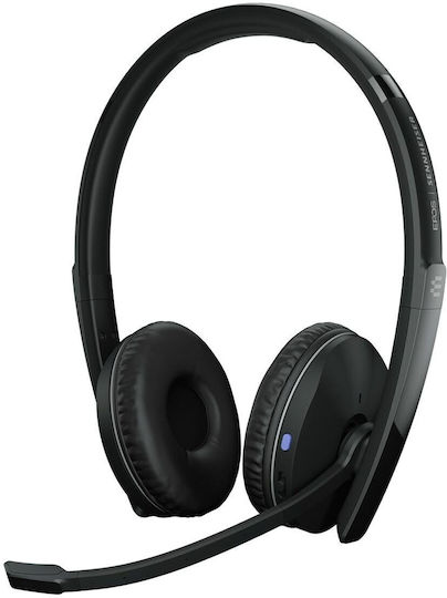 Epos Adapt 261 Binaural Drahtlos Auf dem Ohr Multimedia-Headsets mit Mikrofon und Verbindung Bluetooth / USB-C in Schwarz Farbe