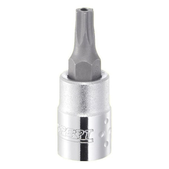 Expert Tools Битов ключ с Torx връх и Квадратно Гнездо 1/4'' Размер T10 1бр