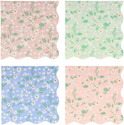 Party Napkins Ditsy Floral Multicolored 20pcs