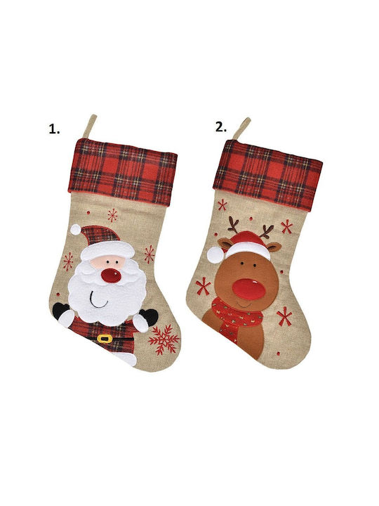 Christmas Decorative Socks with Santa Claus / Reindeer / Snowmen H45cm (Μiscellaneous Designs)