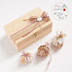 Parisis Christmas Wooden Figure Box Beige Height 8cm