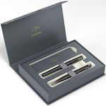 Parker Pen Set Rollerball (in a paper cassette) Titanium in a case