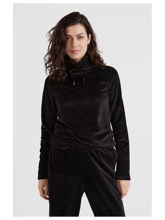 O'neill Clime Plus De iarnă Femeie Fleece Bluză Mânecă lungă cu Fermuar Neagră