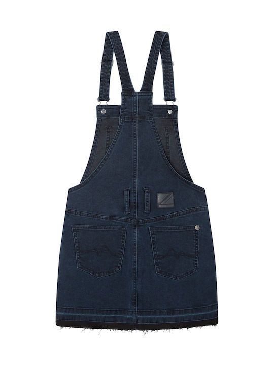 Pepe Jeans Kinder Latzrock aus Jeans Einfarbig ...