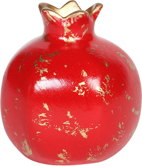 Keskor Dekoratives Granatapfel aus Keramik 7.5x7.5x8.5cm 1Stück