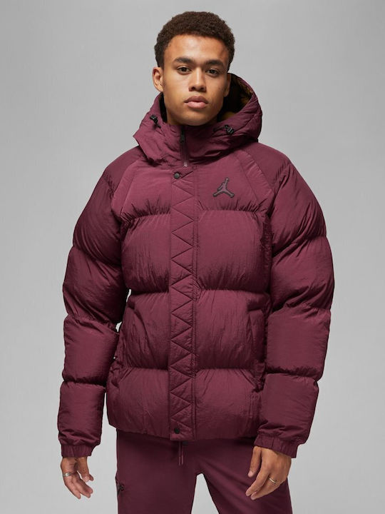 Winter Jacket Puffer Burgundy