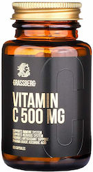 Grassberg Vitamin C Vitamin for Immune System Boost, Skin & Antioxidant Action 500mg 60 caps