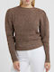 Guess Women's Long Sleeve Sweater Dark Brown