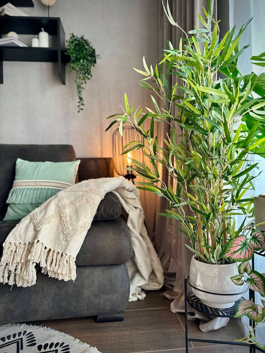 Knstliche Pflanze im Topf Bamboo Schwarz 90cm 164256 | Skroutz Germany