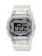 Casio G-Shock Digital Ceas Bărbătesc 43mm Baterie cu Albă Curea din Cauciuc