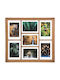 Eliott Multi Wall-mounted Picture Frame 7 Pieces Wooden with Brown Frame
