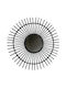 Synchronia Wall Mirror with Black Rattan Frame Diameter 70cm 1pcs