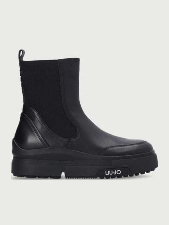 Liu Jo Hero 16 Leder Damen Chelsea Stiefeletten...