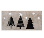 Nef-Nef Homeware Χαλί 70x140 Christmas Fabric Mat Gray L70xH140cm