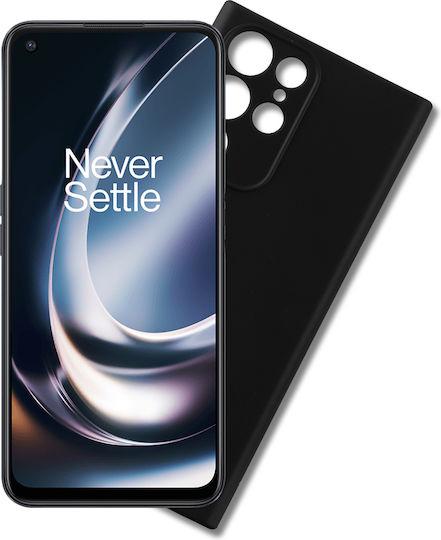 Volte-Tel Back Cover Σιλικόνης με Λουράκι Μαύρο (OnePlus Nord CE 2)