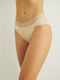 Chiara Damen Slip mit Spitze Beige