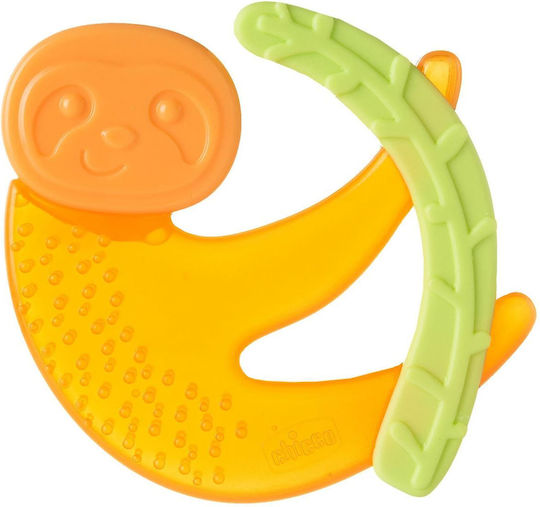 Chicco Monkey Μασητικός Κρίκος Οδοντοφυΐας με Νερό από Σιλικόνη για 4 m+ Πορτοκαλί