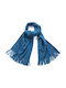 Verde 06-0971 Women's Wool Scarf Blue