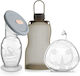Haakaa Manual Single Breast Pump Express & Collect Travel Pack BPA Free Gray 150ml