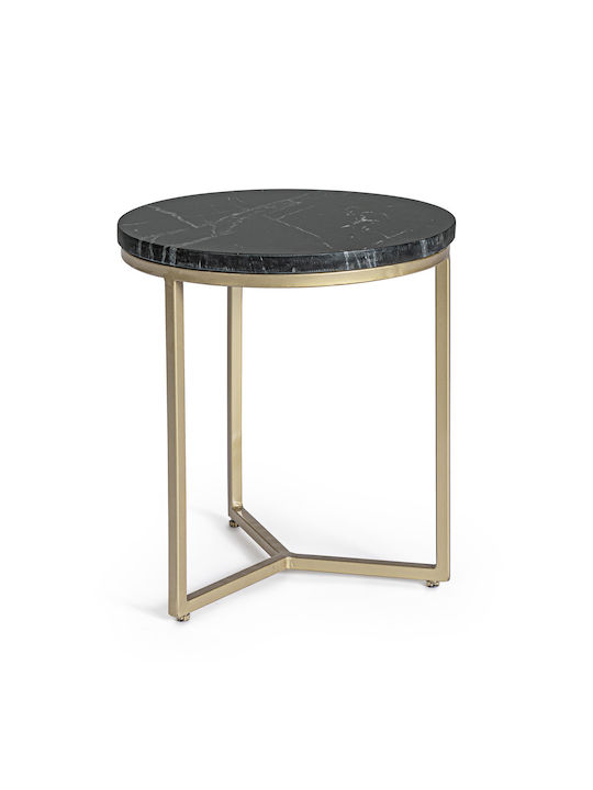 Prescott Round Metal Side Table Black L37.5xW37.5xH41cm