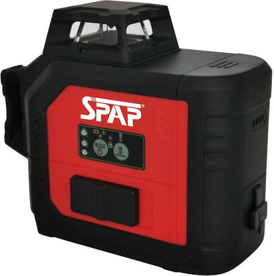 Spap SPL / 3CG Γραμμικό Αλφάδι Laser Πράσινης Δέσμης 7.4V με Εύρος Εργασίας 50m
