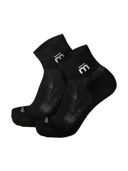 Mico Light Weight Extra Dry Αθλητικές Κάλτσες Μαύρες 2 Ζεύγη