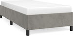 Bed Base Single made of Wood Gray 100x200cm.