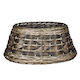 Christmas Tree Skirt Metal Beige Straw H21xD50cm.