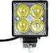 Autoline Squareς Waterproof Headlights Car LED Universal 10 - 30V 12W with White Lighting 1pcs