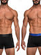 Men's Boxers Black/Royal Blue 2Pack