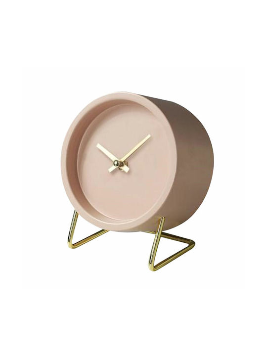 InTheBox Almere 3 Tabletop Clock Pink Gold 15x8xH18cm 021972