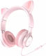 Hoco W36 Wired Over Ear Headphones Pink HC-W36PI