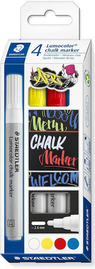 Staedtler Lumocolor Set de markere Multicolore Creion lichid 4buc