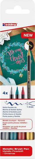 Edding 1340 Design Markers 6mm Multicolour 4pcs