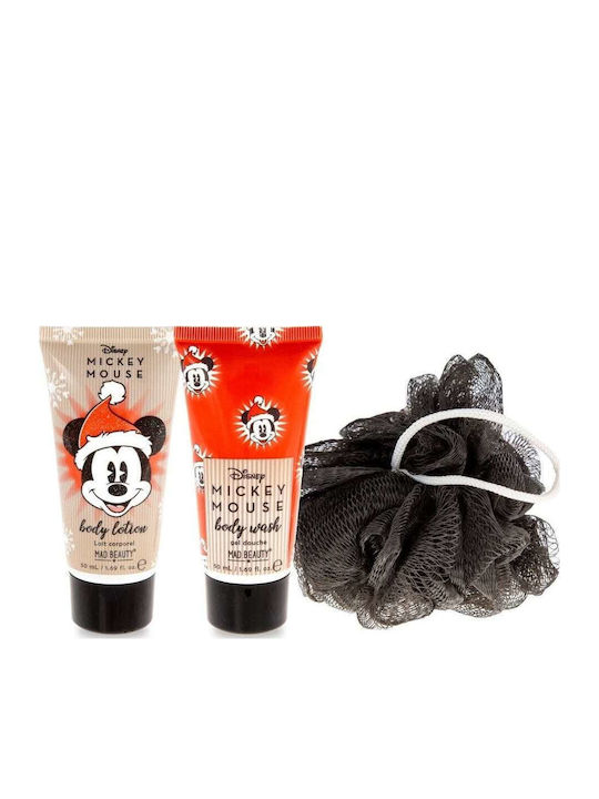 Mad Beauty Mickey Mouse Bath & Body Hautpflegeset für Feuchtigkeitsspendend & Reinigung Körperreinigung 3Stück