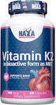 Now Foods Vitamin K2 Βιταμίνη 100mcg 60 φυτικές κάψουλες