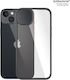 PanzerGlass Clearcase Antibacterial Umschlag Rückseite Kunststoff Schwarz (iPhone 14 Plus) 0407