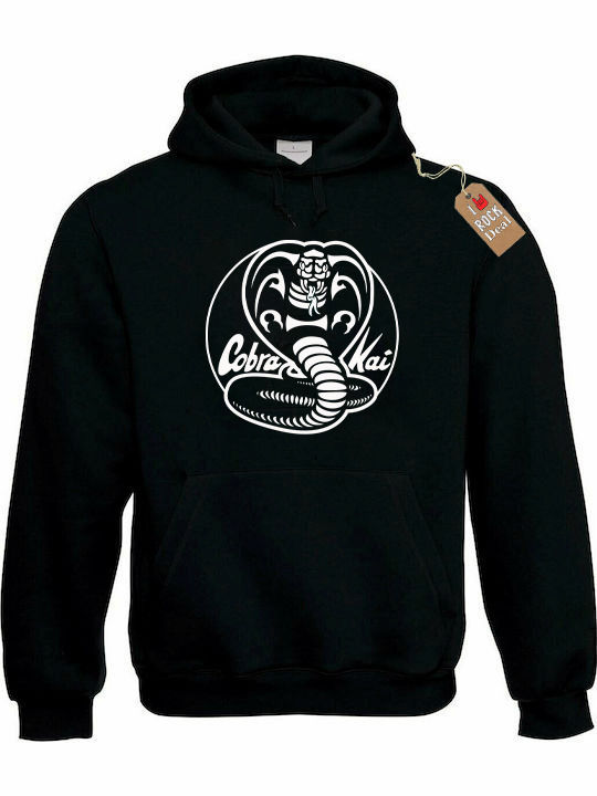 Rock Deal Cobra Kai Unisex Hooded Sweatshirt Black