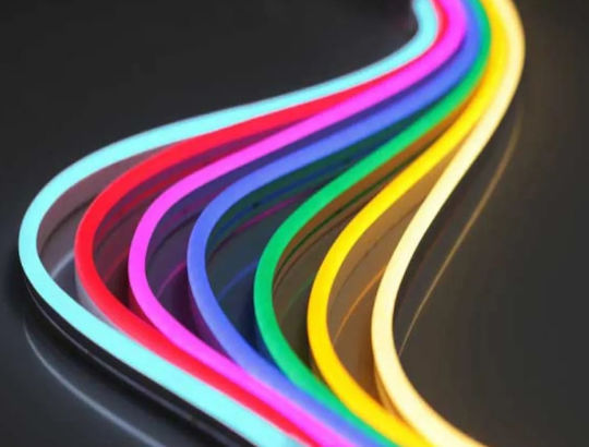 Φωτοσωλήνας Neon Flex 600 Λαμπάκια 12V Πράσινος με Προγράμματα 5m IP67