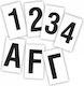 3M Boat Alphanumeric Sticker Letter E 7cm Black