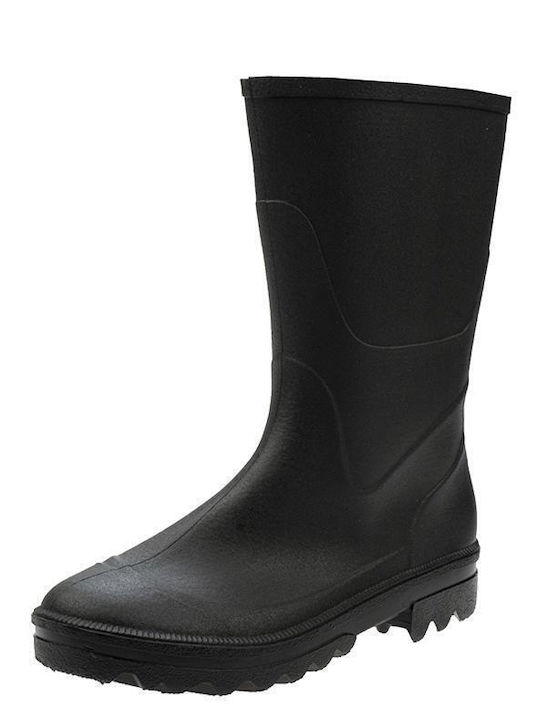 Meridian Non-Slip Safety Knee Wellies Black