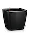 Lechuza Quadro LS 43 Flower Pot Self-Watering 43x40cm in Black Color 16189