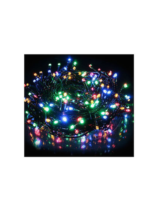 240 Weihnachtslichter LED 25für eine E-Commerce-Website in der Kategorie 'Weihnachtsbeleuchtung'. Mehrfarbig Elektrisch vom Typ Zeichenfolge mit Grünes Kabel und Programmen