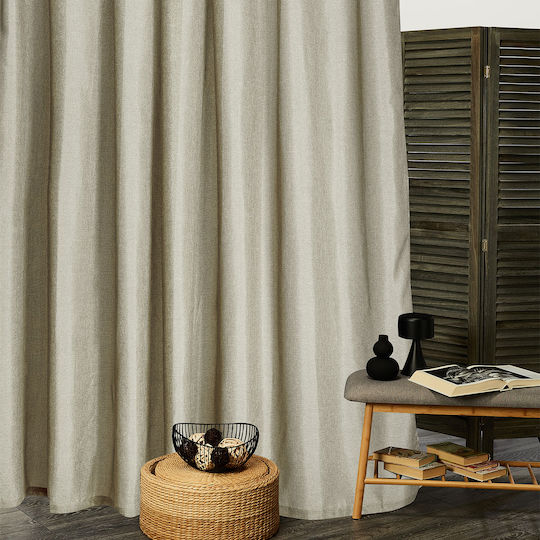 Whitegg Curtain with Pencil Pleat Κ066 14 Light Grey 270x280cm