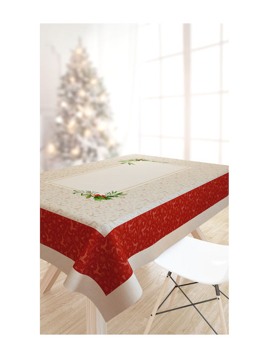 Saint Clair Christmas Fabric Tablecloth Ornamen...