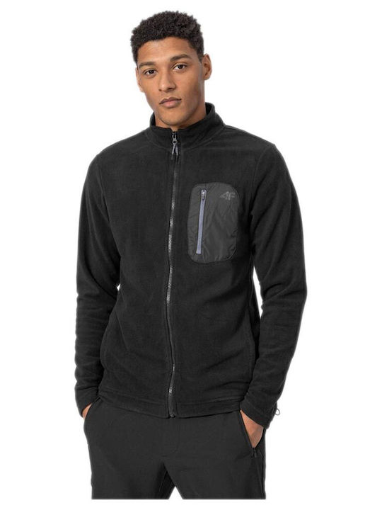Ανδρική Ζακέτα Fleece Μαύρη