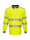 Portwest Work Polo Shirt Yellow with Reflective Tapes
