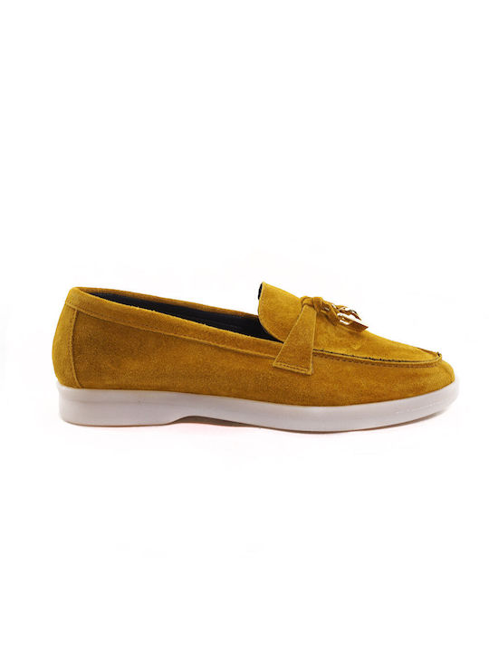Sante Γυναικεία Loafers σε Κίτρινο Χρώμα