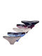 Βαμβακερά Women's String MultiPack Misty/Iris/White/Wine/Desert Sky