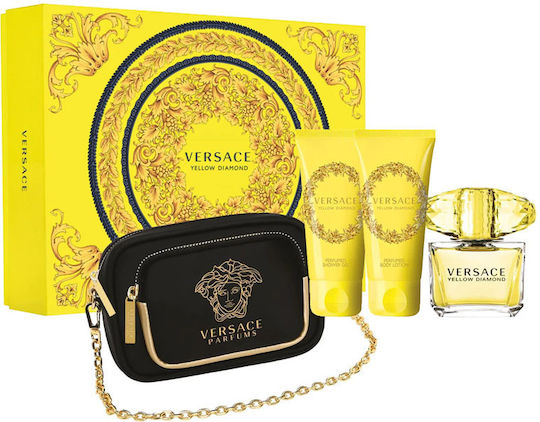 Versace Yellow Diamond Set pentru femei cu Loțiune de corp 4buc